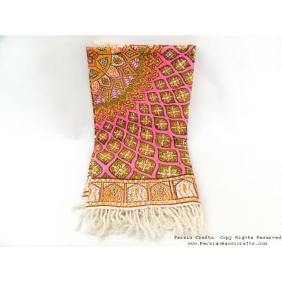 Persian Tapestry (Ghalamkar) Gonbad Style Tablecloth - HGH3609 Persian Tapestry (Ghalamkar) Gonbad Style Tablecloth - HGH3609