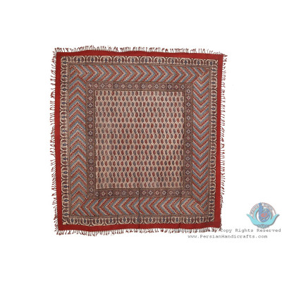Vintage Look Persian Bote Jeghe Ghalamkar Tablecloth - HGH3902