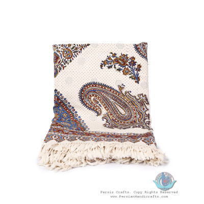 Multi Paisley Tapestry Ghalamkar Bedspread or Tablecloth - HGH3906