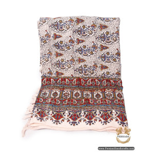 Rectangle Bedspread or Tablecloth | Hand Printed Ghalamkar | Persiada HGH6101