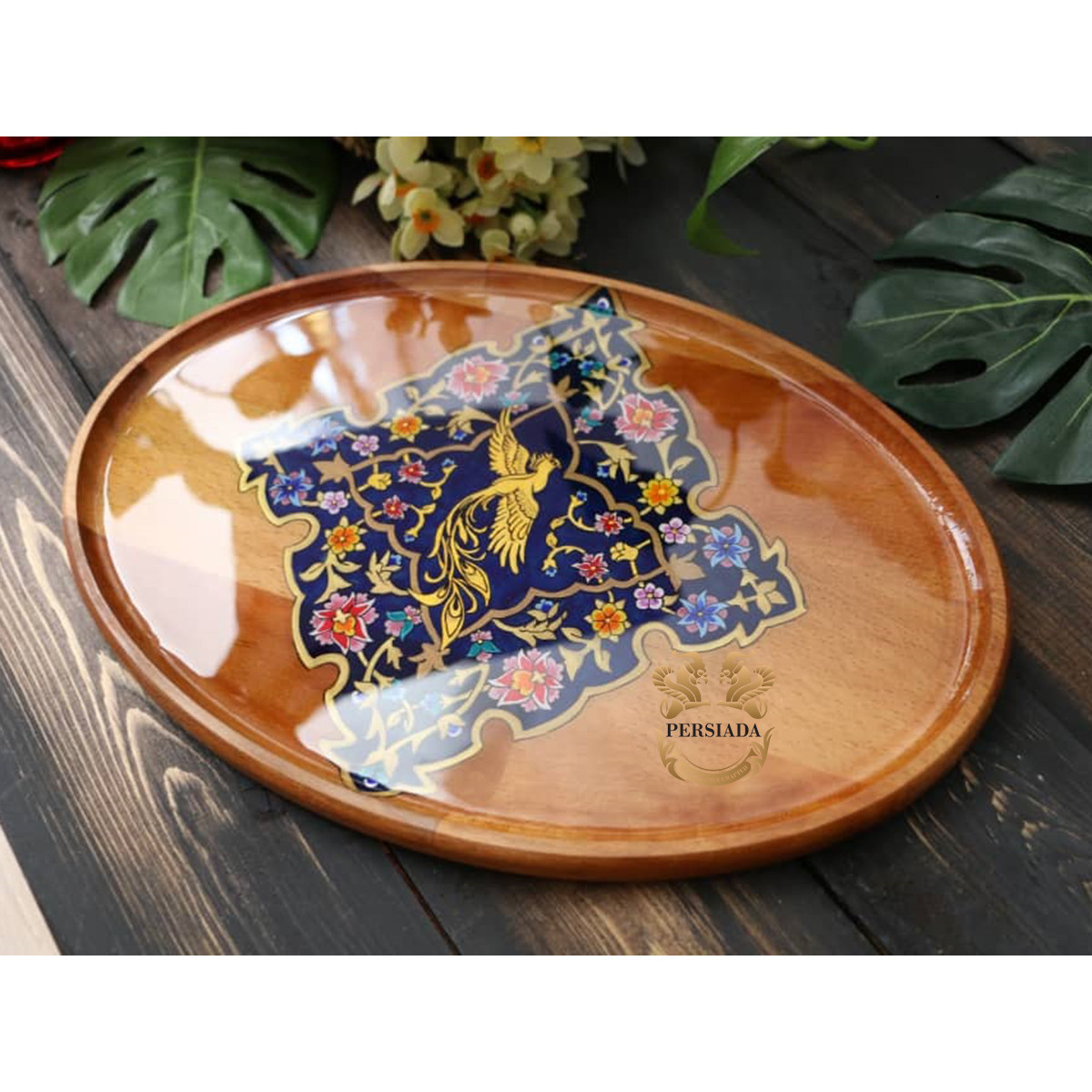 Large Tea Tray | Handmade Beach Wood | PHW703 | Persiada