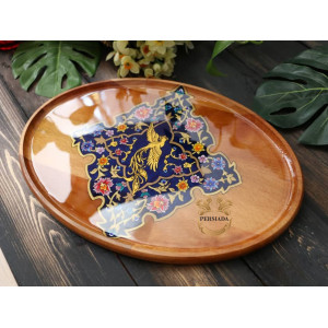 Large Tea Tray | Handmade Beach Wood | PHW703 | Persiada