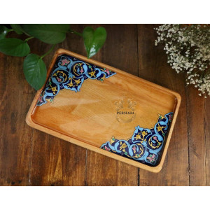 Large Tea Tray | Handmade Beach Wood | PHW703 | Persiada