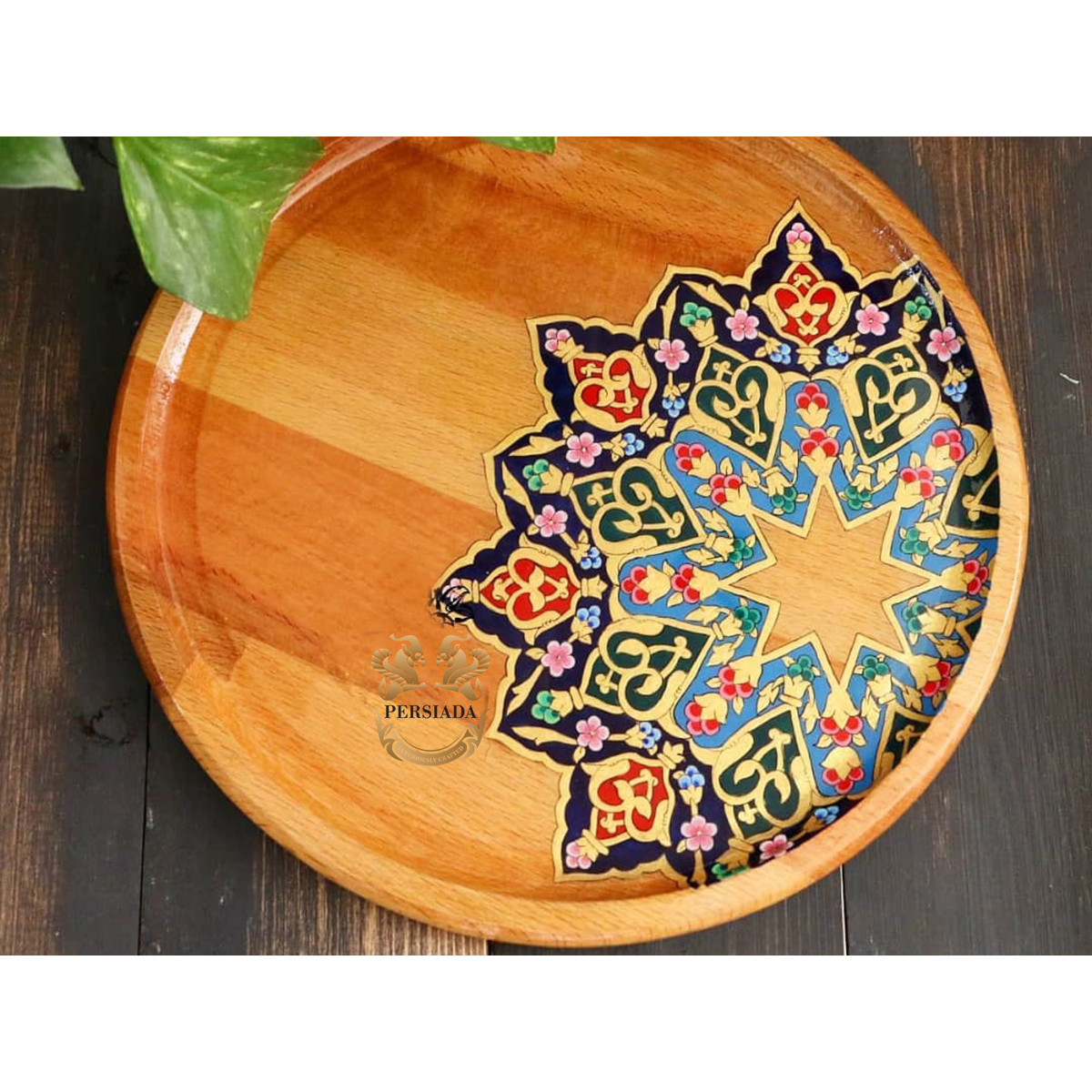 Large Tea Tray | Handmade Beach Wood | PHW703 | Persiada