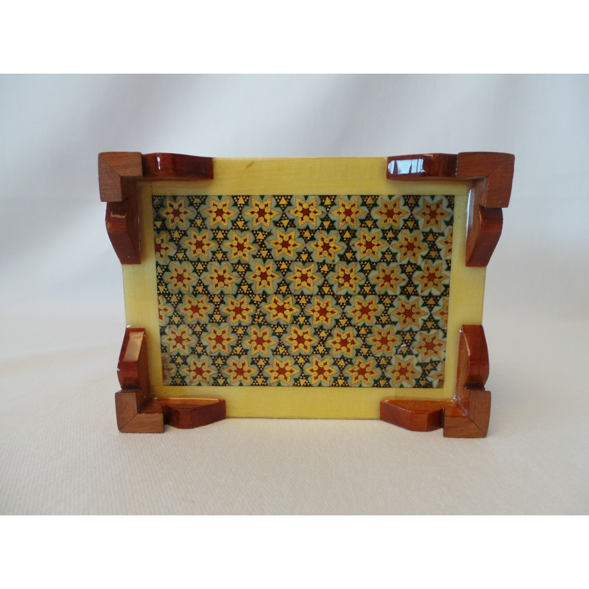 Wood and Copper Inlaying Jewelry Box - HI1011-Persian Handicrafts