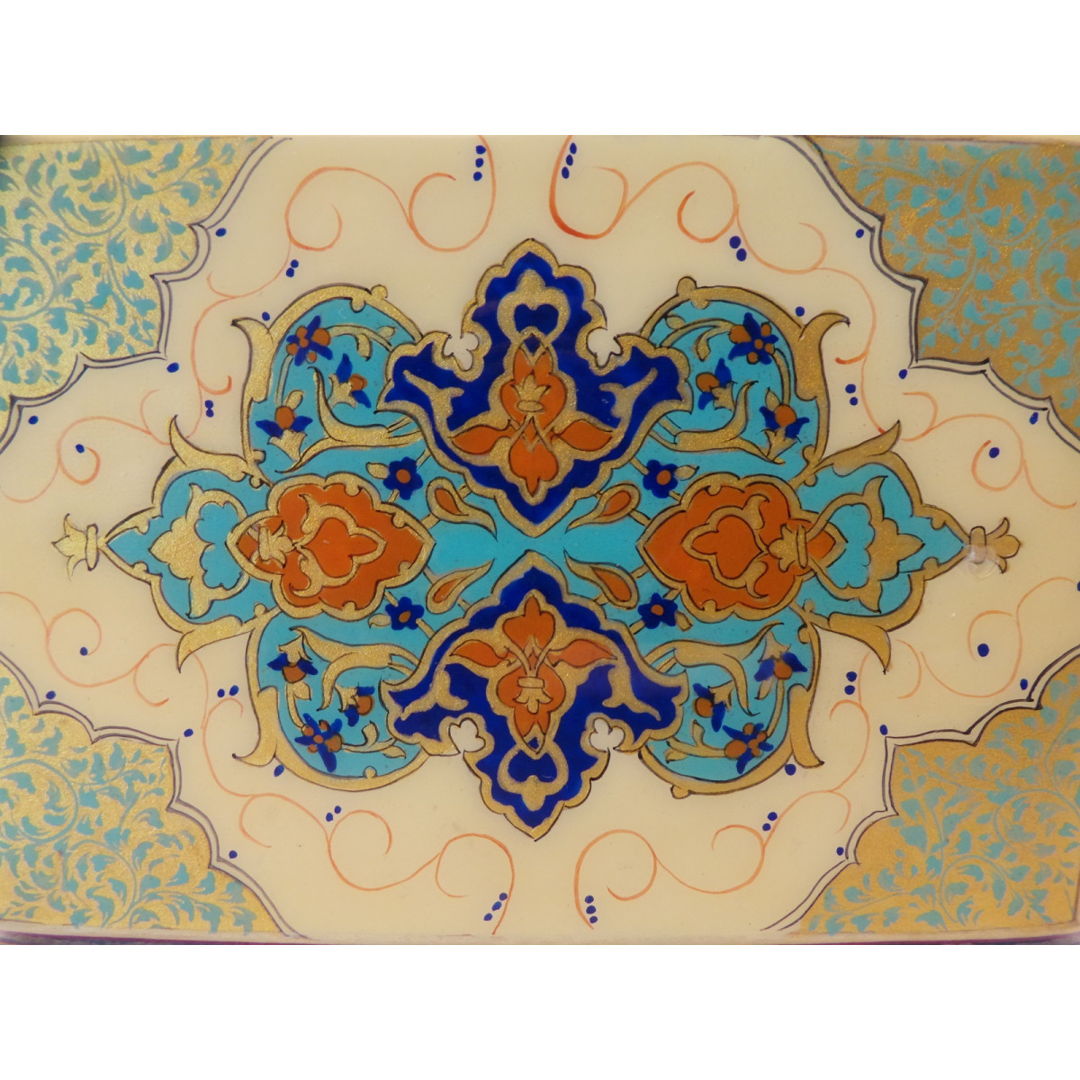 Wood and Copper Inlaying Jewelry Box - HI1011-Persian Handicrafts