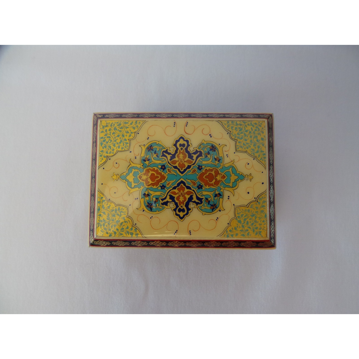 Wood and Copper Inlaying Jewelry Box - HI1011-Persian Handicrafts