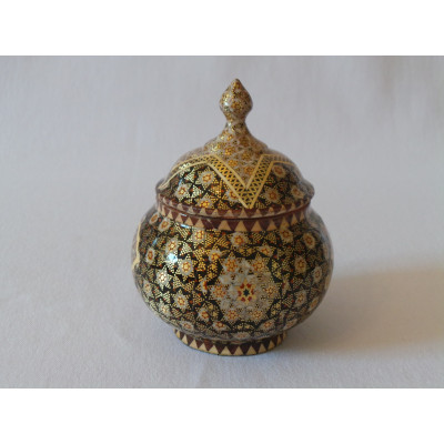 Khatam on Copper Sugar/Candy Bowl Dish - HKH2042