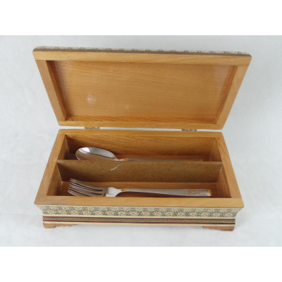 Persian Khatam Handicrafts Cutlery Box - HKH3000