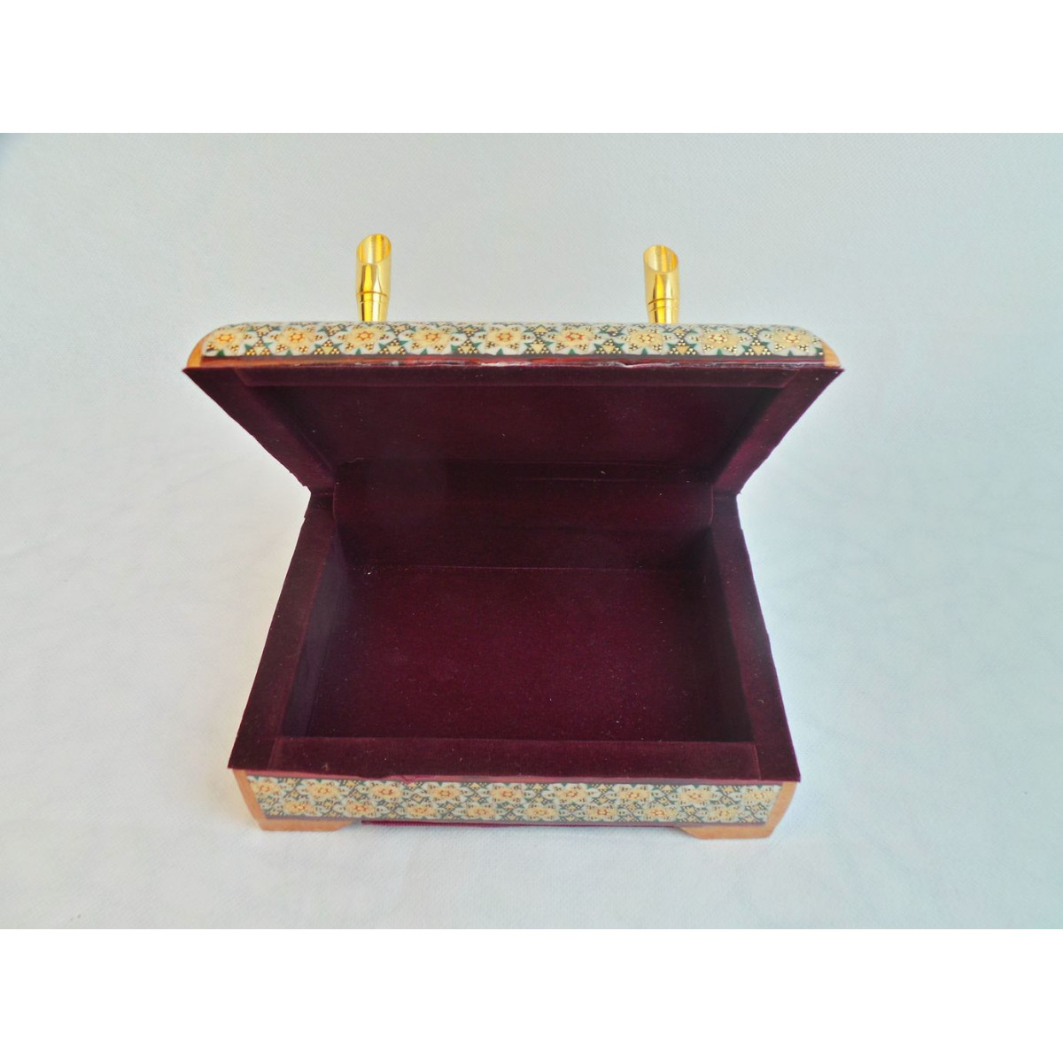 Persian Khatam Handicrafts Envelope Holder Pen Rest - HKH3008-Persian Handicrafts