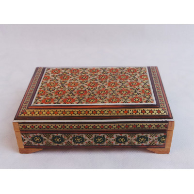 Wood and Copper Inlaying Jewelry Box - HKH3010