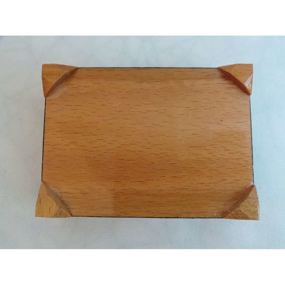 Wood and Copper Inlaying Jewelry Box - HKH3010-Persian Handicrafts
