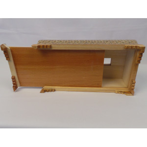 Khatam on Wood Tissue Box - HKH3013-Persian Handicrafts