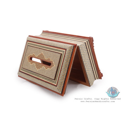 Privileged Custom Design Khatam Marquetry Tissue Box -	HKH3901