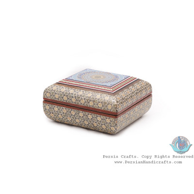 Privileged Jewelry Khatam Box w Tazhib Miniature - HKH4001