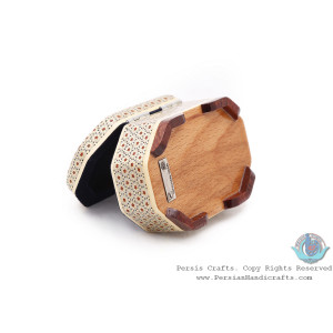 Classy Jewelry Khatam Box w Suede Interior - HKH4002-Persian Handicrafts