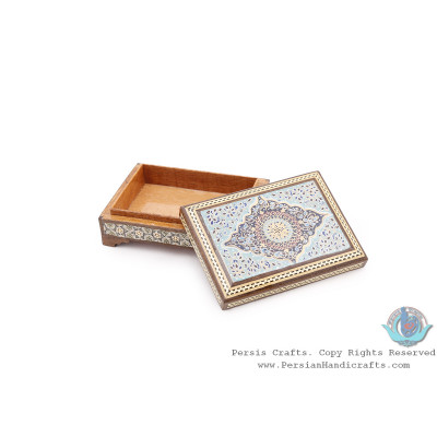 Classy Khatam Card Holder w Tazhib Miniature - HKH4005