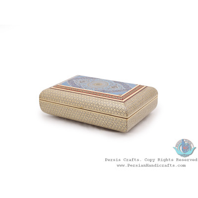 Privileged Jewelry Khatam Box w Tazhib Miniature - HKH4008