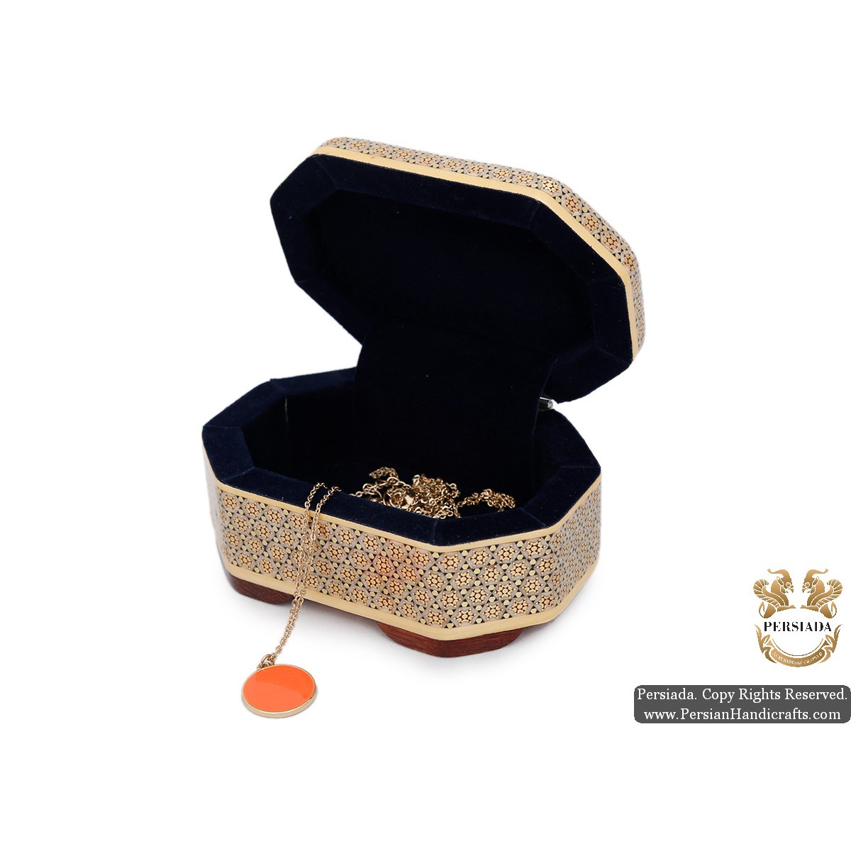 Mini Jewellery Box | Classy Khatam Marquetry | HKH5108-Persian Handicrafts
