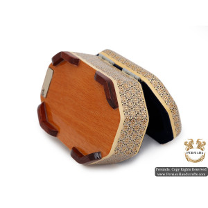 Mini Jewellery Box | Classy Khatam Marquetry | HKH5108-Persian Handicrafts