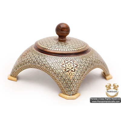 Iranian Arch Look Sugar Bowl | Khatam Marquetry | HKH5201