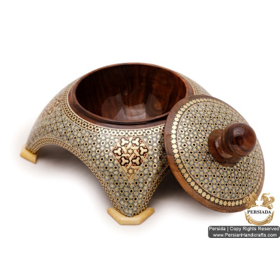 Iranian Arch Look Sugar Bowl | Khatam Marquetry | HKH5201