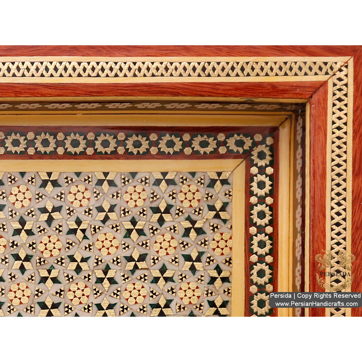 Luxury Decor Box | In & Out Khatam Marquetry | Persiada HKH5204