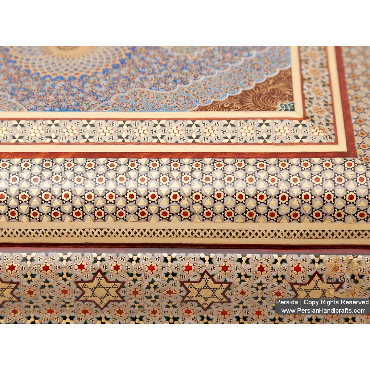Luxury Decor Box | In & Out Khatam Marquetry | Persiada HKH5204