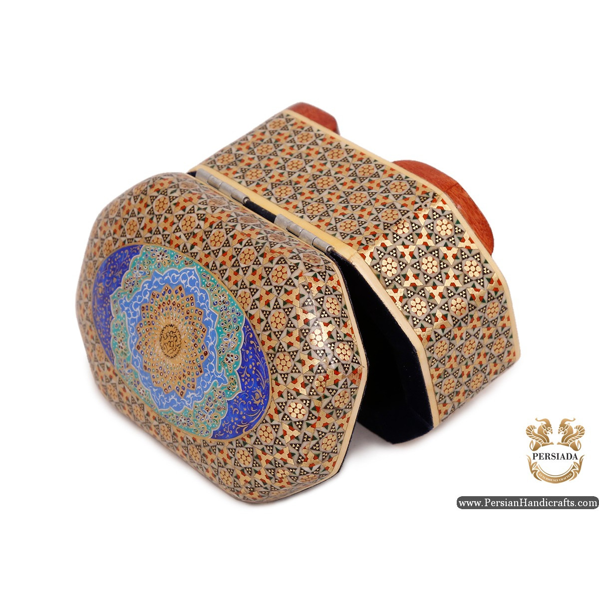 Mini jewellery Box | Miniature Khatam Marquetry | Persiada HKH6107
