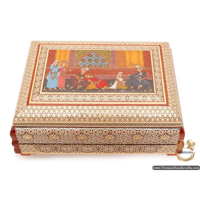 Luxurious Jewellery Box | Classy Khatam Marquetry | HKH6112