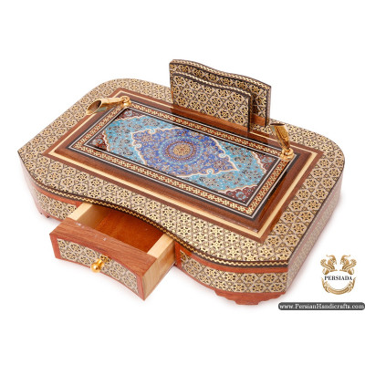 Pen Holder Letter Sorter | Classy Khatam Marquetry | HKH6113