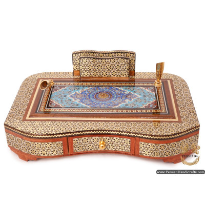 Pen Holder Letter Sorter | Classy Khatam Marquetry | HKH6113