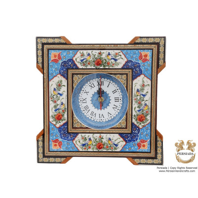 Square Wall Clock - Miniature on Khatam | HM4101 Persiada