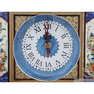 Square Wall Clock - Miniature on Khatam | HM4101 Persiada Square Wall Clock - Miniature on Khatam | HM4101 Persiada