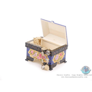 Privileged Flower & Bird Miniature Jewelry Box - HM3903-Persian Handicrafts