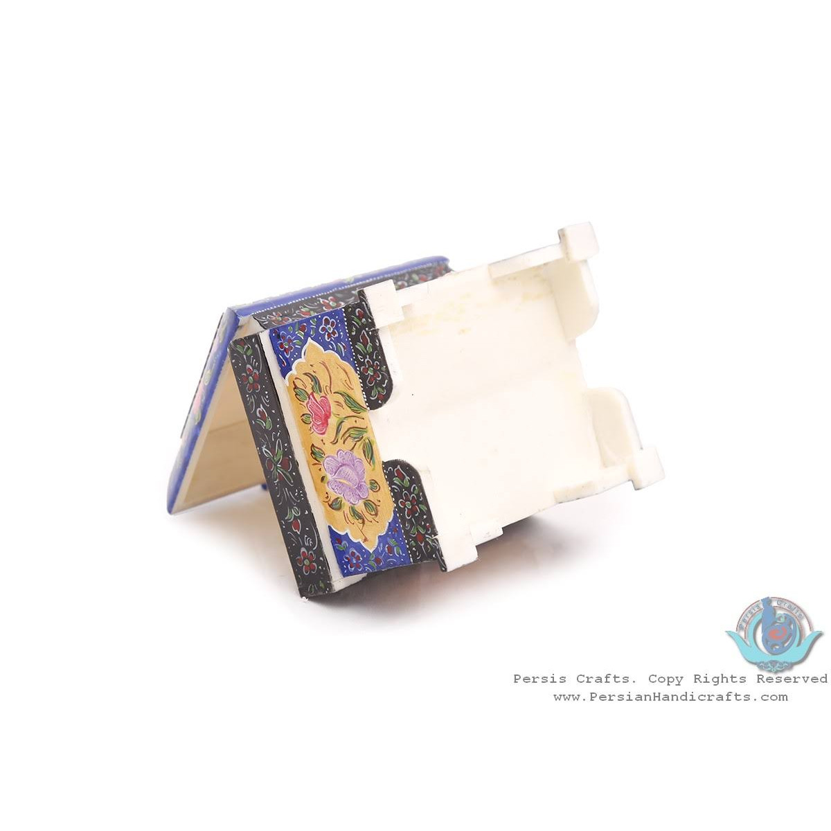 Privileged Flower & Bird Miniature Jewelry Box - HM3903-Persian Handicrafts