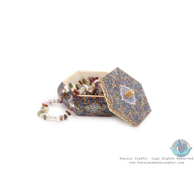 Miniature Hexagon Shape Jewelry Box - HM3907