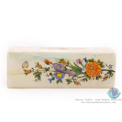 Flower & Bird Minature on Marble Stone Jewelry Box - HM3928 Flower & Bird Minature on Marble Stone Jewelry Box - HM3928