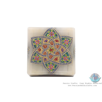 Tazhib Minature Painting on Marble Stone Jewelry Box - HM3929 Tazhib Minature Painting on Marble Stone Jewelry Box - HM3929