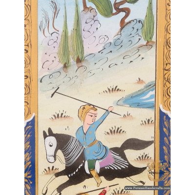 Decorative Painting Khatam Frame | Hand Painting Miniature | HM6103 Decorative Painting Khatam Frame | Hand Painting Miniature | HM6103