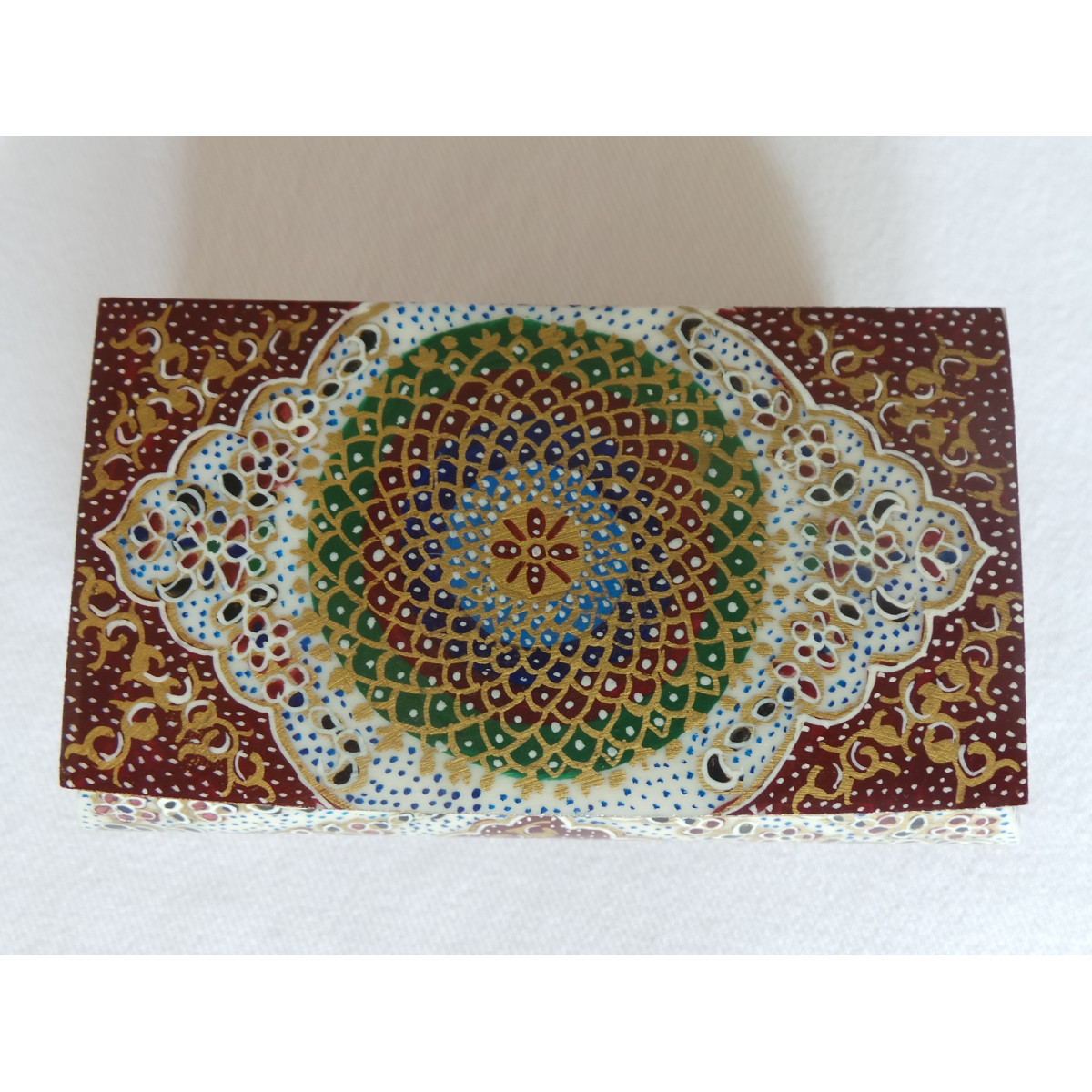 Miniature Hand Painted Jewelry Box - HM1001-Persian Handicrafts