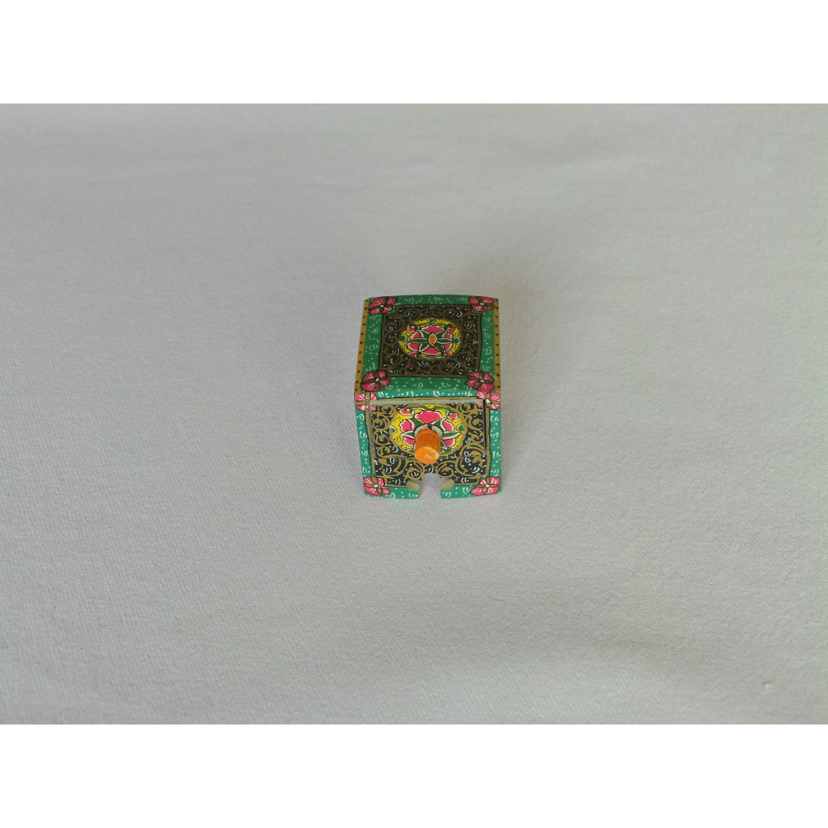 Miniature Hand Painted Jewelry Box - HM1002-Persian Handicrafts