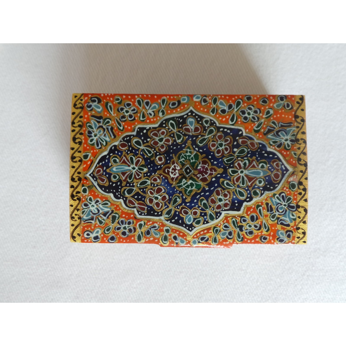 Miniature Hand Painted Jewelry Box - HM1007-Persian Handicrafts