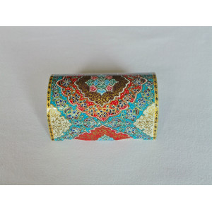 Miniature Hand Painted Jewelry Box - HM1008-Persian Handicrafts