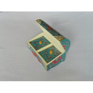 Miniature Hand Painted Jewelry Box - HM1008-Persian Handicrafts