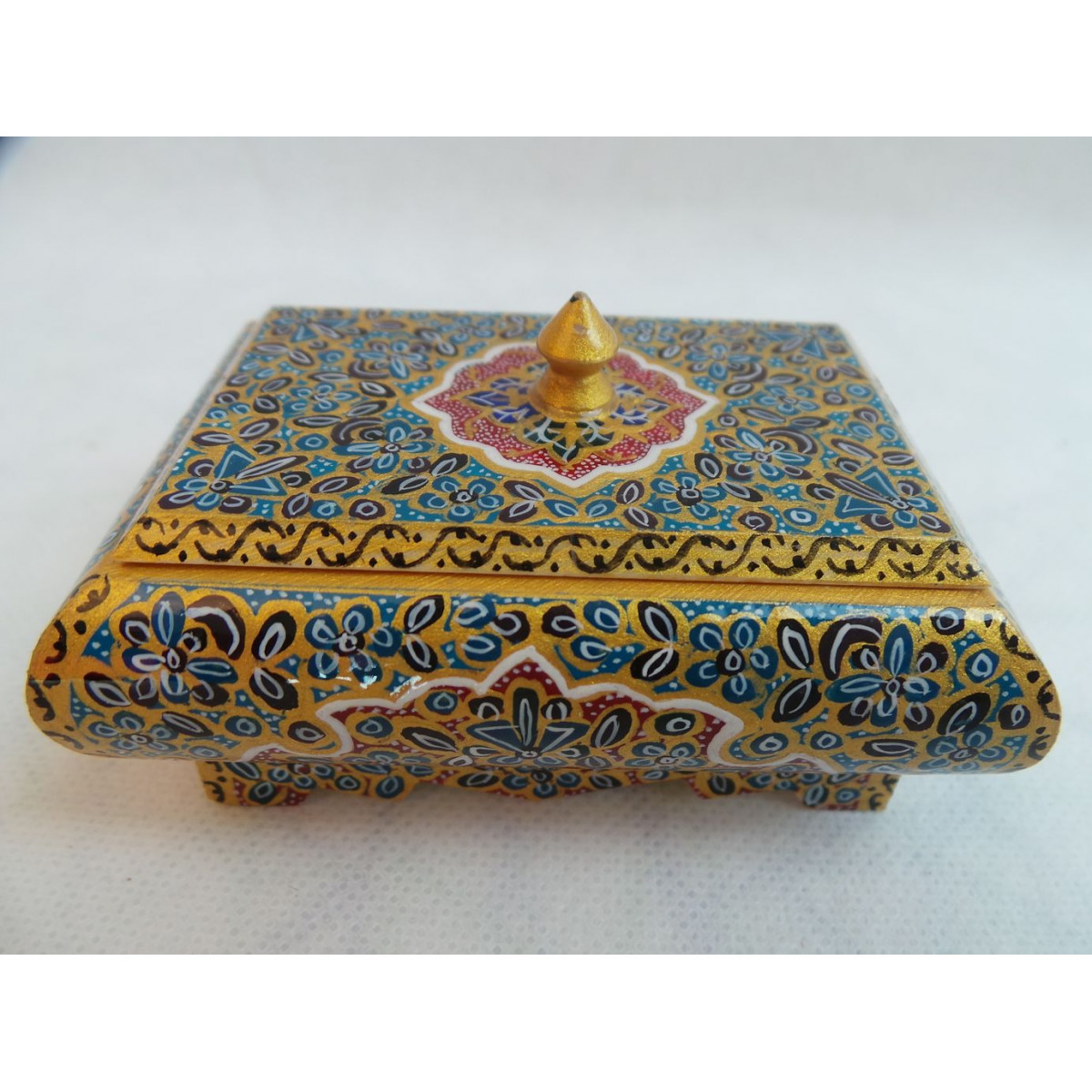 Miniature Hand Painted Jewelry Box - HM3001-Persian Handicrafts