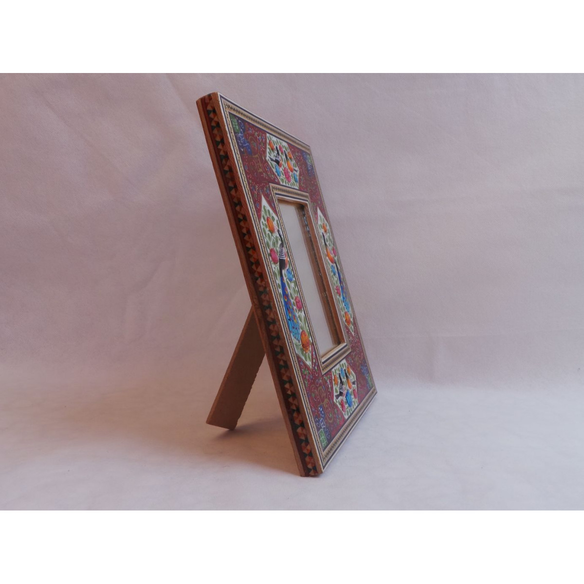 Khatam & Miniature on Framed Mirror - HM3003-Persian Handicrafts