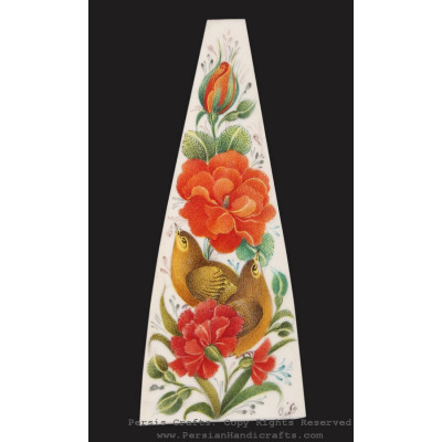 Miniature Handpainting (Flower & Bird) with Khatam Frame - HM3102