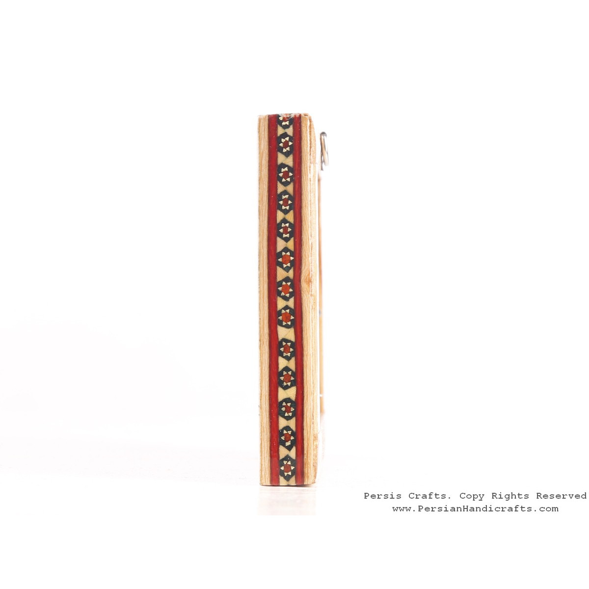 Miniature Hanpainting (Caravanserai) with Khatam Frame - HM3104-Persian Handicrafts
