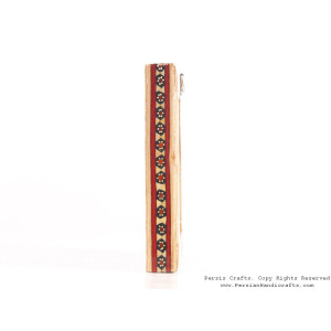 Miniature Hanpainting (Caravanserai) with Khatam Frame - HM3104-Persian Handicrafts